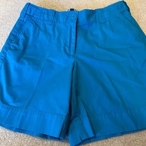 Talbots turquoise canvas shorts. Size 6.